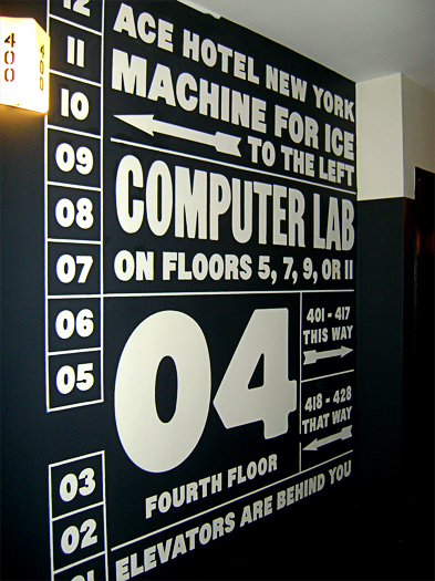 Ace Hotel nyc-wayfinding