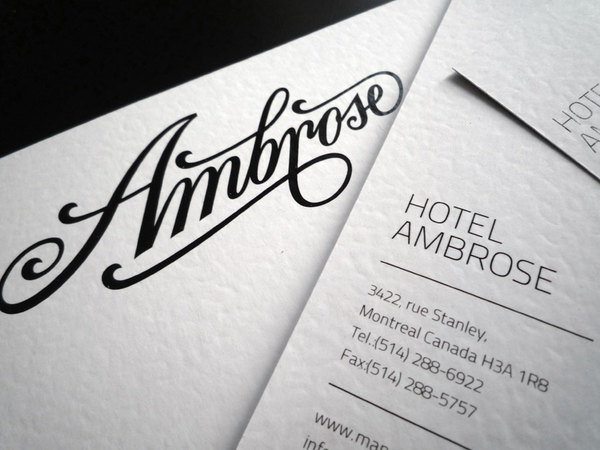 Hotel Ambrose identity 02