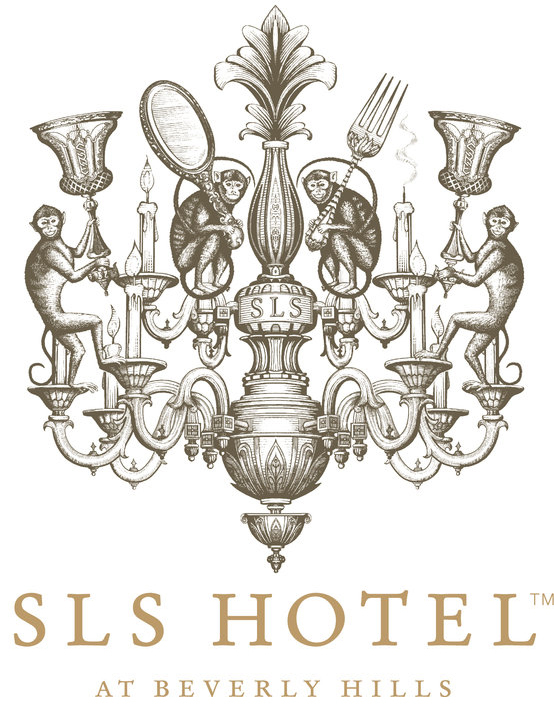 "SLS Hotel" logo identity at Beverly Hills 03