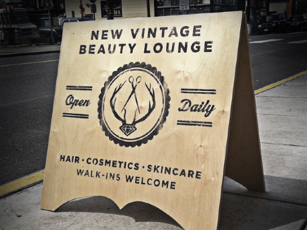 New Vintage Beauty Lounge Identity design 02