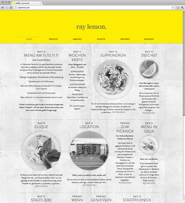 RAY LEMON branding, invitation concept & web design 19