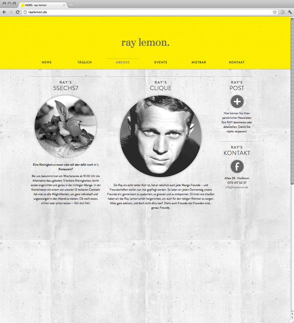 RAY LEMON branding, invitation concept & web design 20