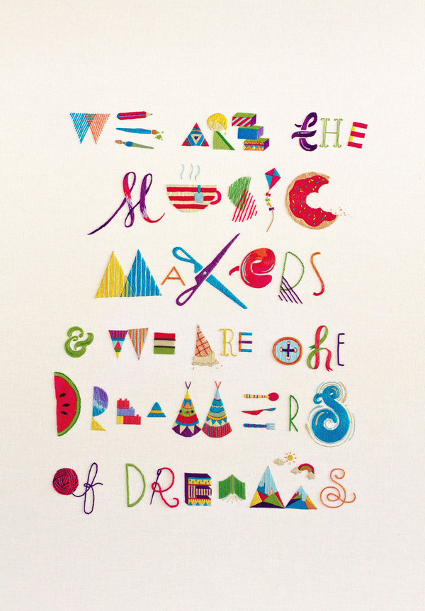 Makers, Dreamers - handmade embroidery 01