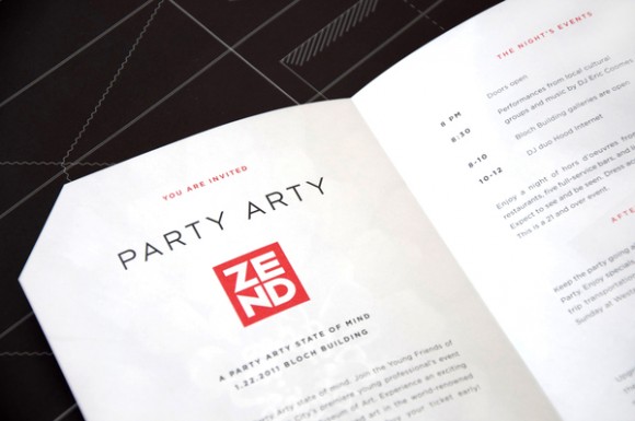 Zen'd- Party Arty 2011 Invitation Design 04
