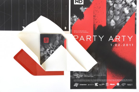 Zen'd- Party Arty 2011 Invitation Design 06