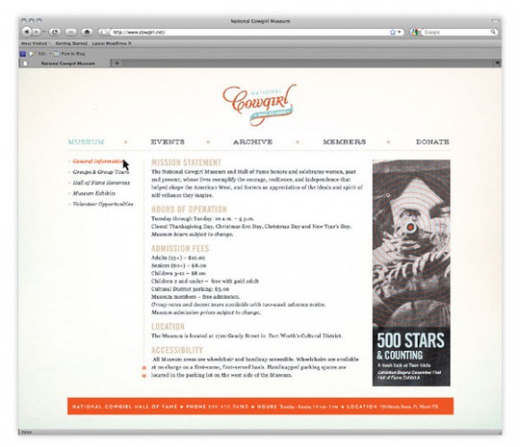 National Cowgirl Hall of Fame brand Identity 09