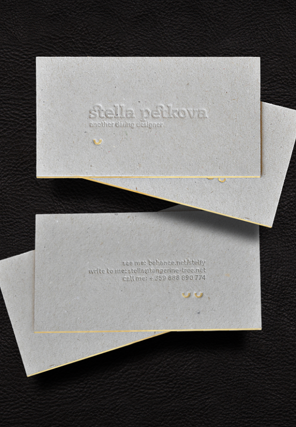 Stella Petkova letterpress business card deign 09