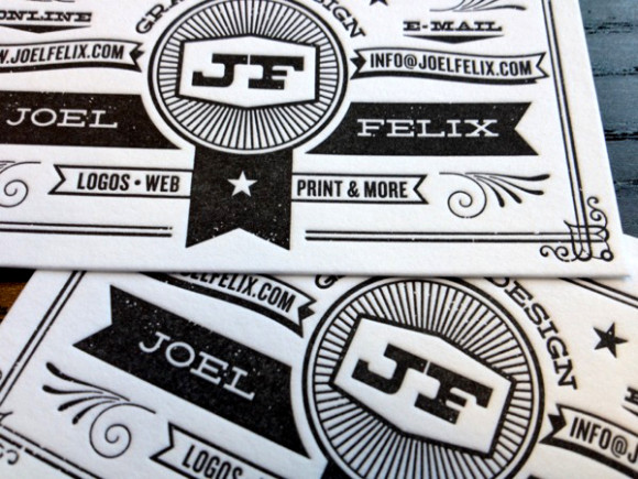 letterpress Business card design 04