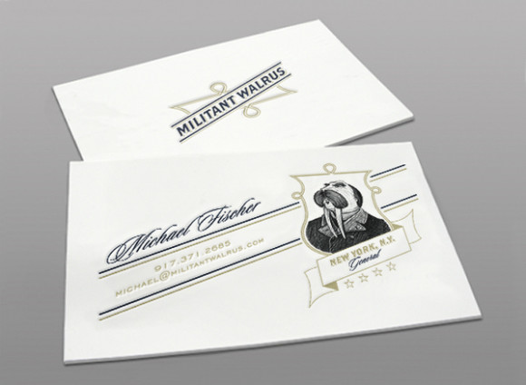 letterpress Business card design 07