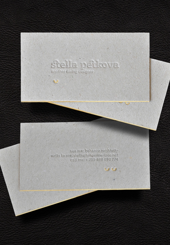 letterpress Business card design 14