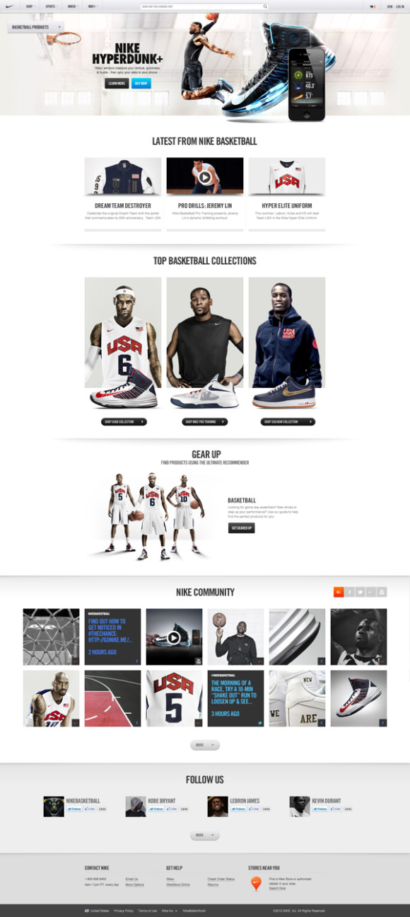 Nike.com web design 04
