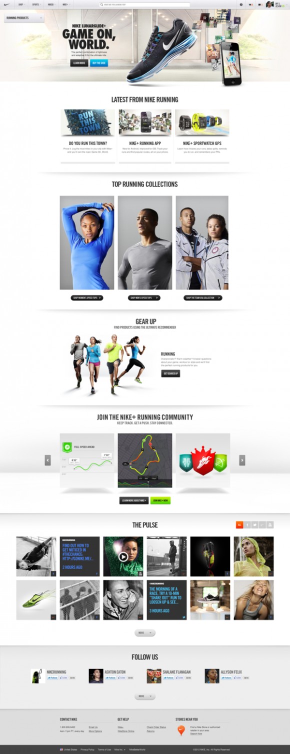 Nike.com web design 08