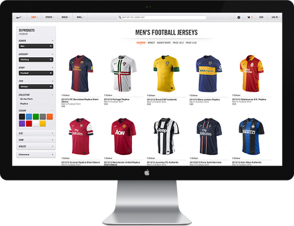 Nike.com web design 10