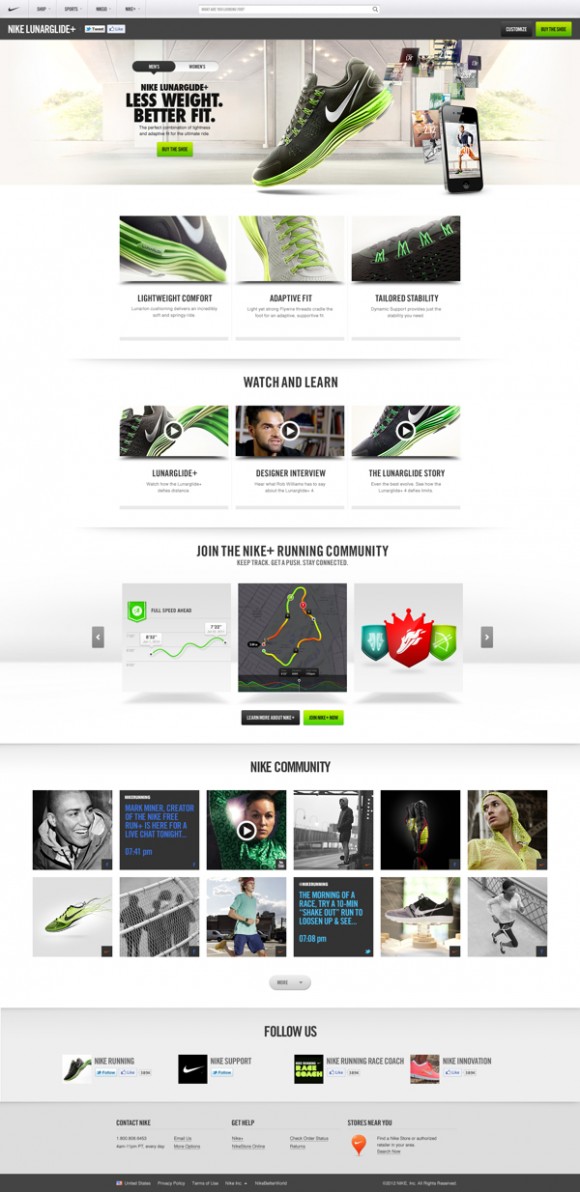 Nike.com web design 13