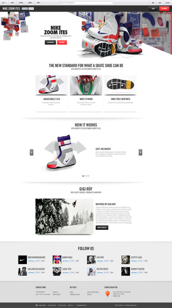 Nike.com web design 19