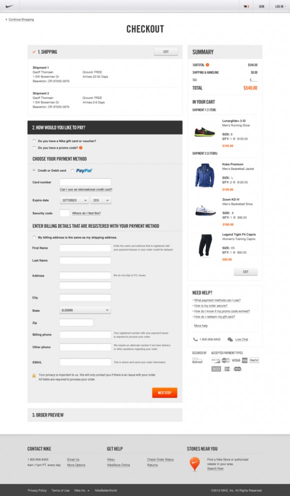 Nike.com web design 28