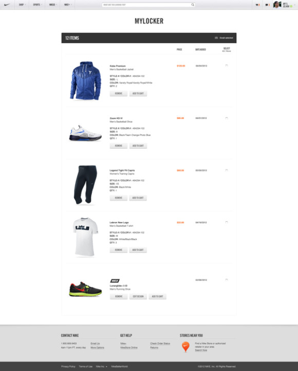 Nike.com web design 30