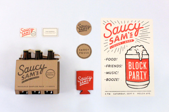 Saucy Sam's brand design 01