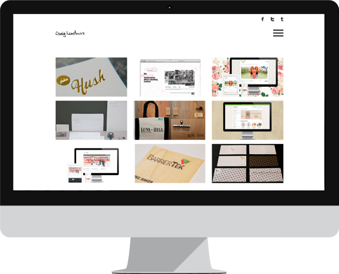 Download Free Minimal Portfolio Website | Branding / Identity / Design