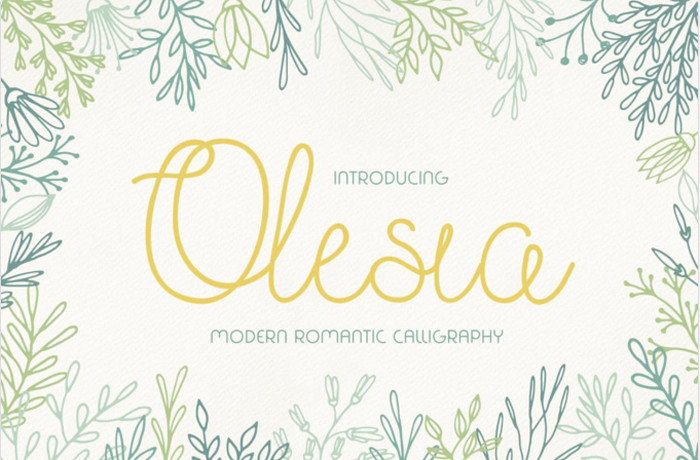 Olesia-Script-Font